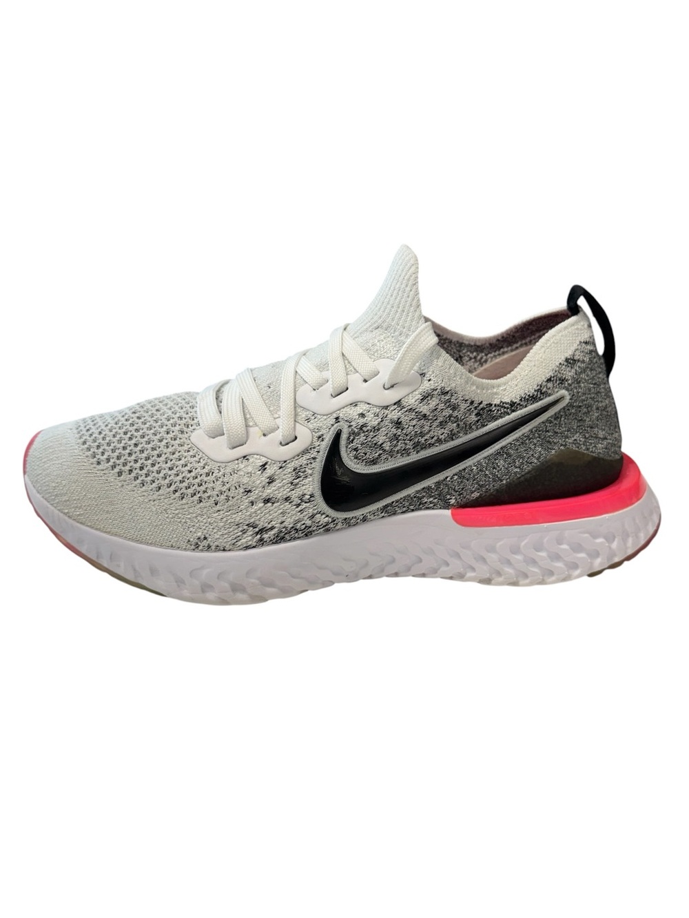 Nike Epic React Flyknit 2 White Black Pink Women’s Running Walking Shoes 8.5 - Picture 7 of 10